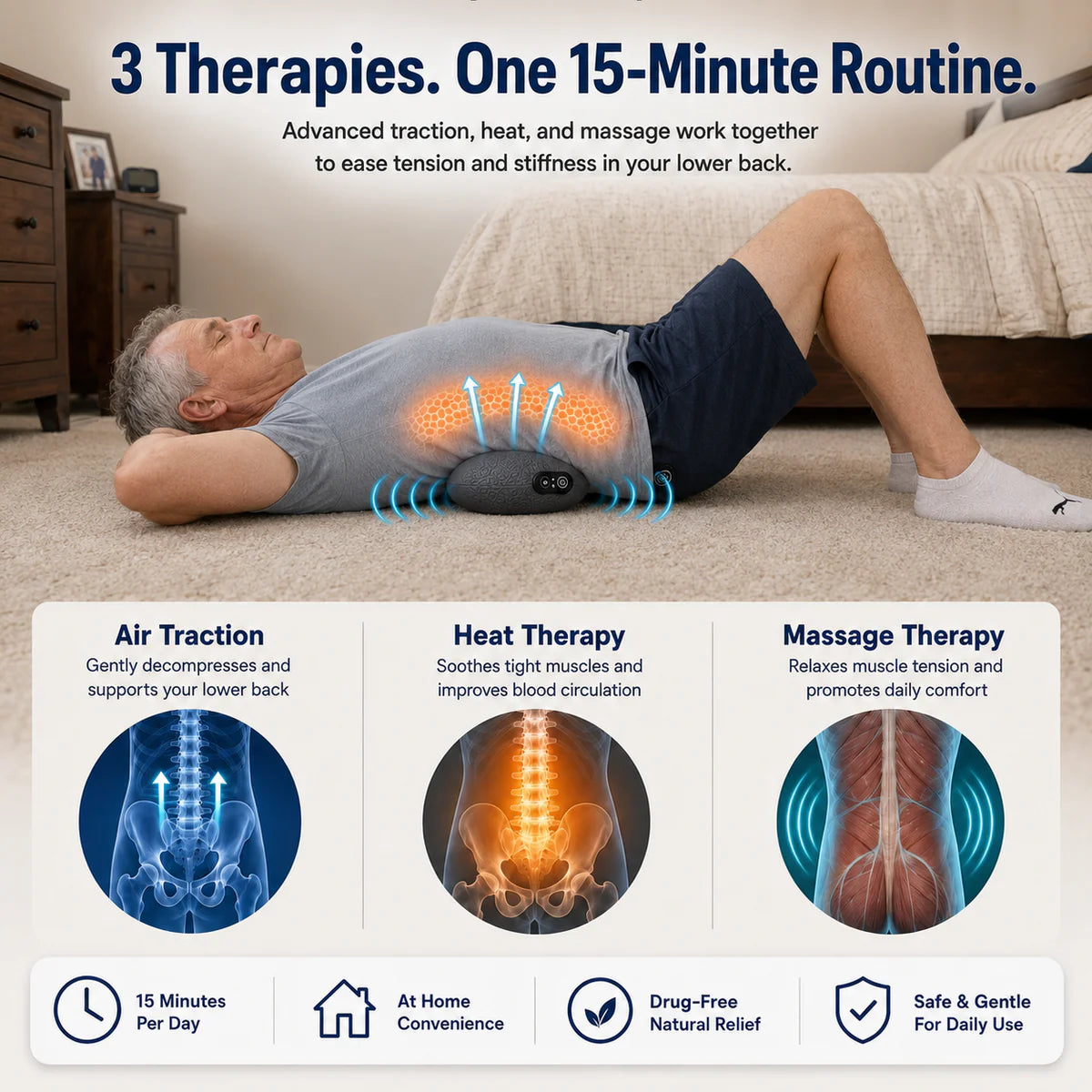 Less Sciatica Pain In 15 Minutes A Day. Feel The Difference Instantly.